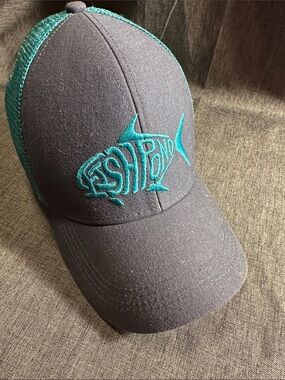 Teal & Charcoal Hat